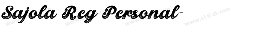 Sajola Reg Personal字体转换